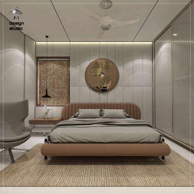Ceiling, Furniture, Bedroom, Wall, Storage Designs by Interior Designer Id Yogi Jangid, Jaipur | Kolo
