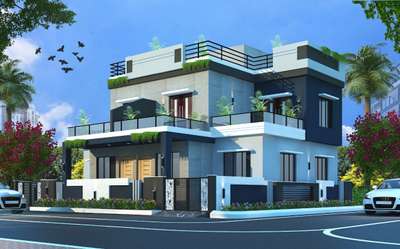 Exterior Designs by Civil Engineer vishal patel, Indore | Kolo