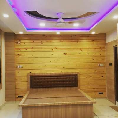 Ceiling, Lighting, Furniture, Wall, Bedroom Designs by Interior Designer Faizan  Khan, Bhopal | Kolo