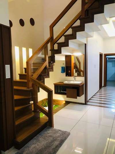 Wall, Staircase, Bathroom, Flooring Designs by Interior Designer LANDSET   , Malappuram | Kolo