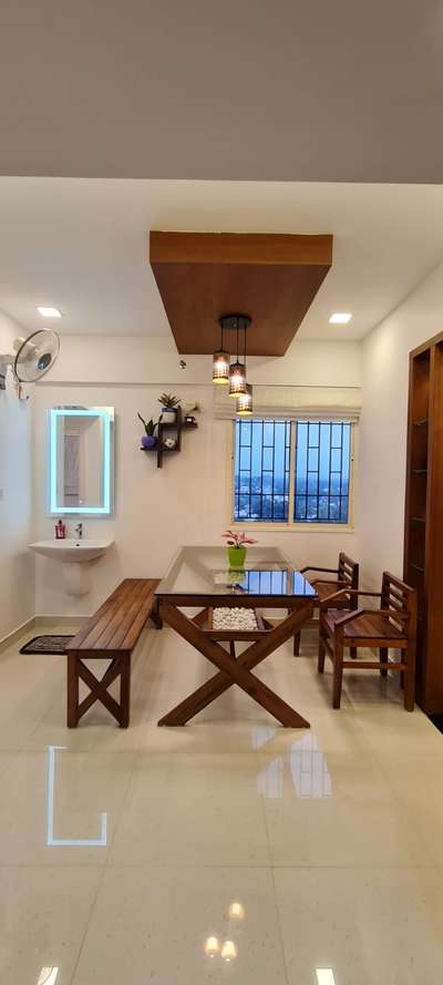 Dining, Furniture, Lighting, Table, Home Decor Designs by Contractor chandrababu ss, Thiruvananthapuram | Kolo