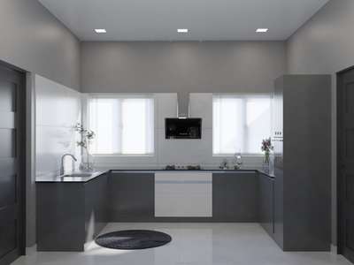 Kitchen, Lighting, Storage Designs by Interior Designer Balu s panicker, Ernakulam | Kolo