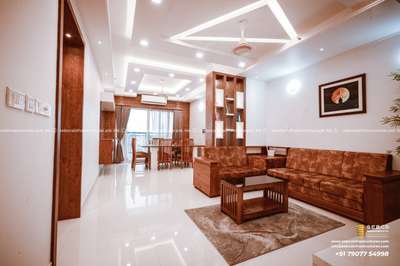 Ceiling, Furniture, Lighting, Living, Table Designs by Contractor SEBCO Infrastructures Pvt Ltd, Kottayam | Kolo