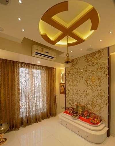Ceiling, Lighting, Prayer Room, Storage, Wall Designs by Plumber Prakash electrician, Gurugram | Kolo