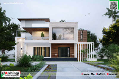 Exterior Designs by Contractor Jafeer Hamza, Kannur | Kolo