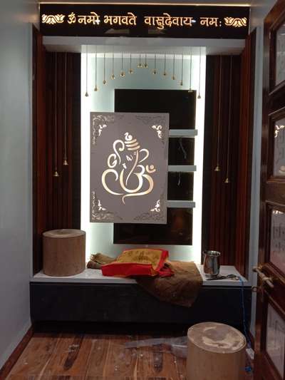 Prayer Room, Storage Designs by Carpenter Amar Bhardawaj, Indore | Kolo