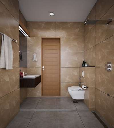 Bathroom, Door, Wall Designs by Plumber Anoop sathyan, Kollam | Kolo