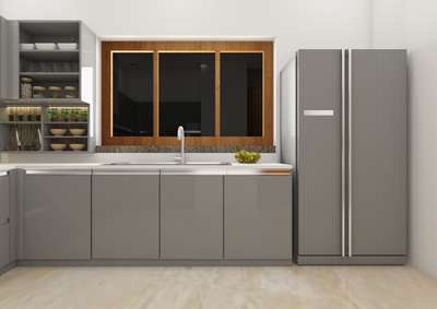 Kitchen, Storage Designs by Building Supplies Atmos  design kochi, Ernakulam | Kolo