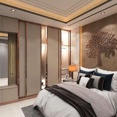 Bedroom, Furniture, Lighting, Storage, Wall Designs by Contractor Nayeem  Kapil, Ghaziabad | Kolo