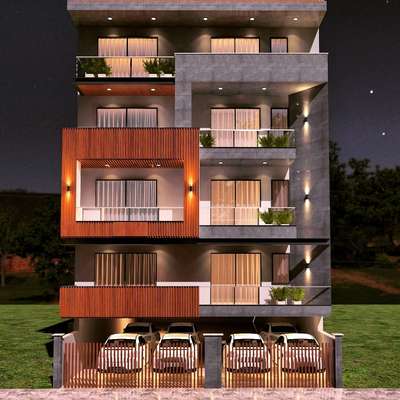 Exterior, Lighting Designs by Interior Designer RBD DESIGN STUDIO, Gautam Buddh Nagar | Kolo