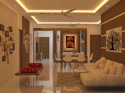 Lighting, Living, Furniture, Dining, Table Designs by Interior Designer jeffin cherian, Kottayam | Kolo