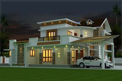Exterior, Lighting Designs by Civil Engineer Sudheesh Sudhi, Palakkad | Kolo
