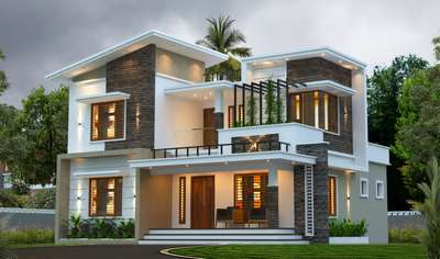 Exterior, Lighting Designs by Contractor Global Housing, Thrissur | Kolo