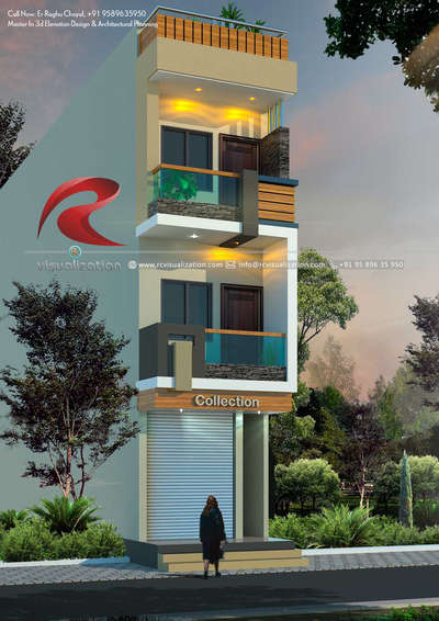 Exterior, Lighting Designs by Architect Er Raghu choyal, Indore | Kolo