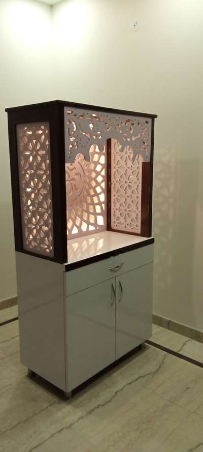 Prayer Room, Storage Designs by Carpenter Sanjay Bhatia, Faridabad | Kolo