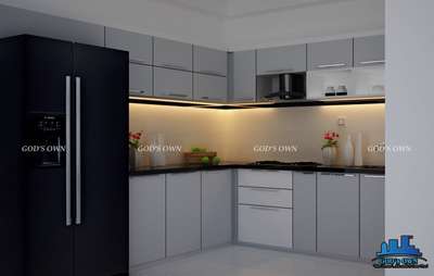Storage, Lighting, Kitchen Designs by Interior Designer Aji  Haridas , Thrissur | Kolo