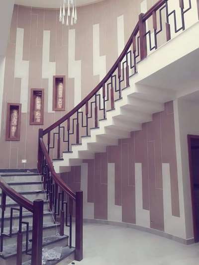 Staircase Designs by Painting Works Shafi Sha, Thrissur | Kolo
