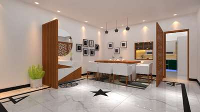Wall, Dining, Furniture, Home Decor Designs by Interior Designer Roshin Kp, Kannur | Kolo