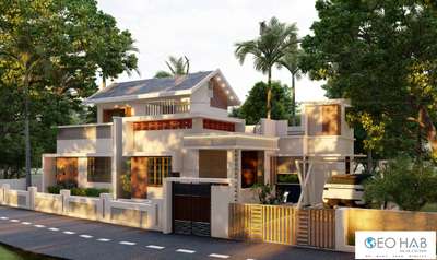 Exterior Designs by Civil Engineer arjun Mohanan, Thrissur | Kolo