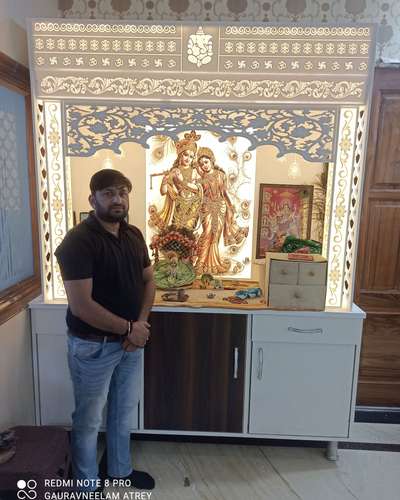 Prayer Room, Storage Designs by Building Supplies Gaurav Atrey, Delhi | Kolo