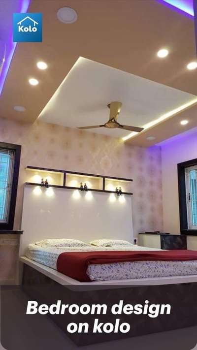 Bedroom, Ceiling, Lighting, Storage Designs by Contractor Ajay Kumar p o p, Udaipur | Kolo