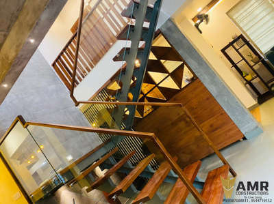 Staircase Designs by Civil Engineer Abisha K, Kozhikode | Kolo