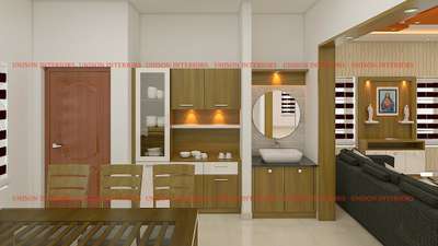 Dining, Furniture, Table, Storage, Prayer Room Designs by Building Supplies Unison Interiors, Kottayam | Kolo