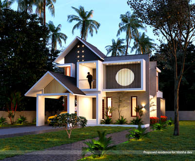 Exterior, Lighting Designs by Civil Engineer Rahman chengara, Malappuram | Kolo
