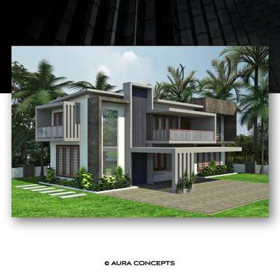 Exterior Designs by 3D & CAD Aura Concepts , Kasaragod | Kolo