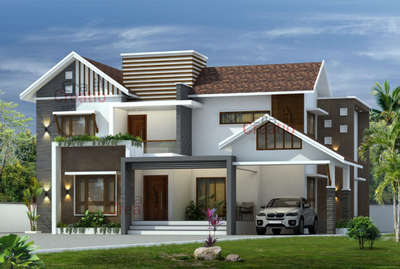 Exterior, Outdoor Designs by Civil Engineer pm Junaid , Kozhikode | Kolo