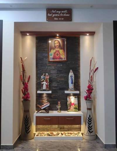 Lighting, Prayer Room, Home Decor Designs by Carpenter DHANESH DHANU, Palakkad | Kolo