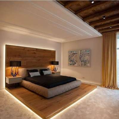 Furniture, Bedroom, Ceiling, Lighting, Storage Designs by Interior Designer Abhishek Kumar, Gurugram | Kolo
