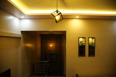 Ceiling, Lighting, Wall, Storage Designs by Contractor Vishnu Punalur, Kollam | Kolo