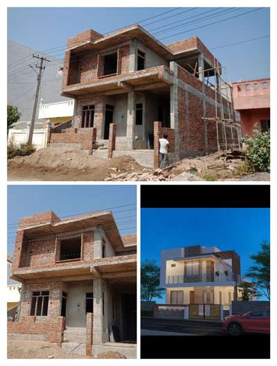 Exterior Designs by Civil Engineer Bharat Vishwakarma , Udaipur | Kolo