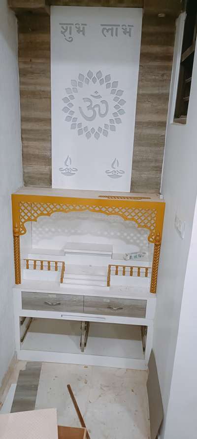 Prayer Room, Storage Designs by Carpenter Vishnu Jangid, Jaipur | Kolo