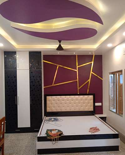 Bedroom, Ceiling, Furniture, Lighting, Storage Designs by Contractor Koushik  Banik, Kolkata | Kolo