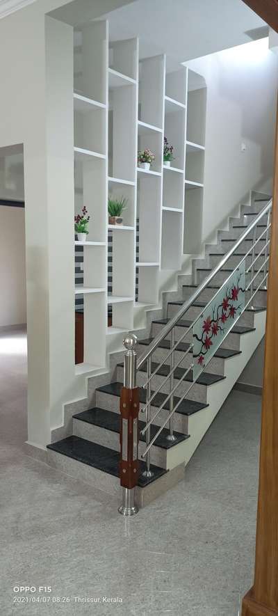 Staircase, Storage Designs by Contractor Antony Kalloor, Thrissur | Kolo