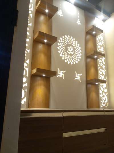 Lighting, Prayer Room, Storage Designs by Interior Designer Firasat ali, Gautam Buddh Nagar | Kolo