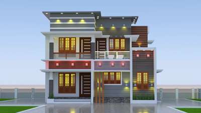Exterior, Lighting Designs by Civil Engineer Sijad Karinganthodi, Palakkad | Kolo