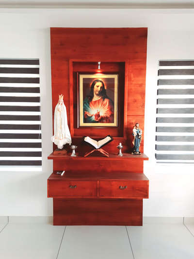 Prayer Room, Storage Designs by Civil Engineer Nest Builders, Ernakulam | Kolo