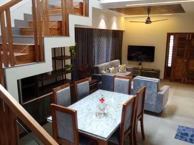 Dining, Table, Furniture, Lighting, Storage, Staircase Designs by Service Provider Sudheer Mazood, Thiruvananthapuram | Kolo