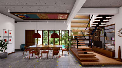 Staircase Designs by Civil Engineer Heralds Architecture, Kottayam | Kolo