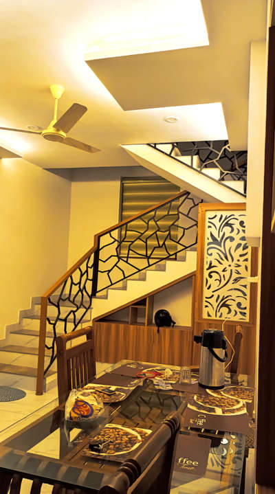 Ceiling, Lighting, Staircase Designs by Painting Works Yahiya Mannar, Alappuzha | Kolo