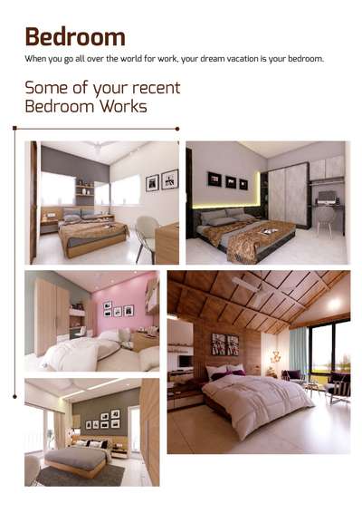 Bedroom Designs by Interior Designer Vineeth Puthenparampil, Kottayam | Kolo