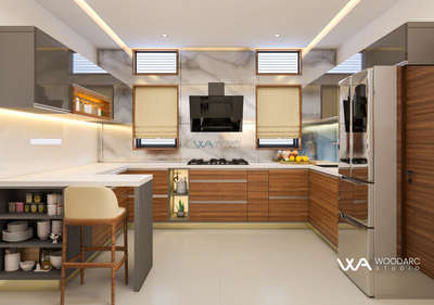 Kitchen, Storage Designs by Interior Designer jithin thomas, Malappuram | Kolo