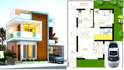 Exterior, Plans Designs by Contractor NiceHouse  Construction, Thiruvananthapuram | Kolo