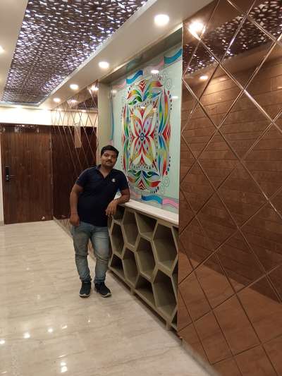 Ceiling, Flooring, Lighting, Storage, Wall Designs by Contractor Mukesh  Sharma, Noida | Kolo