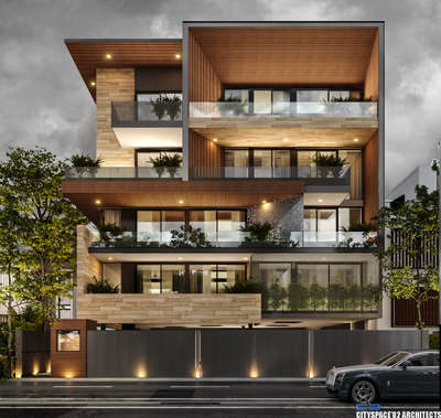 Exterior, Lighting Designs by Contractor VIKAS Yadav, Gurugram | Kolo