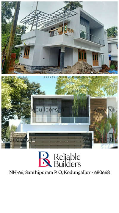 Exterior Designs by Civil Engineer Jaseel Abdul Kader, Thrissur | Kolo