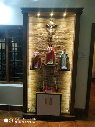 Prayer Room, Lighting, Storage Designs by Carpenter sangeeth mk  kannan, Ernakulam | Kolo